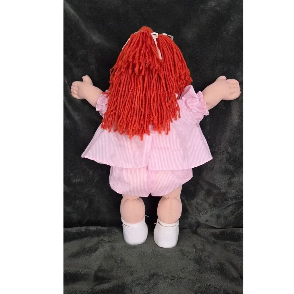 1985 VTG Cabbage Patch Kids CPK Doll Red Hair Green Eyes Dimple Mold #1 Coleco P